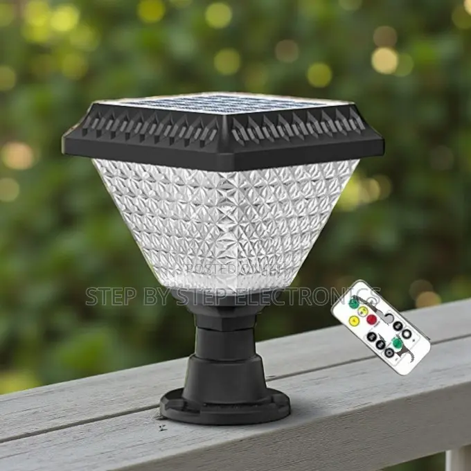 Dusk to Dawn Solar Main Gate Pillar Light RGB Waterproof Led Lamp