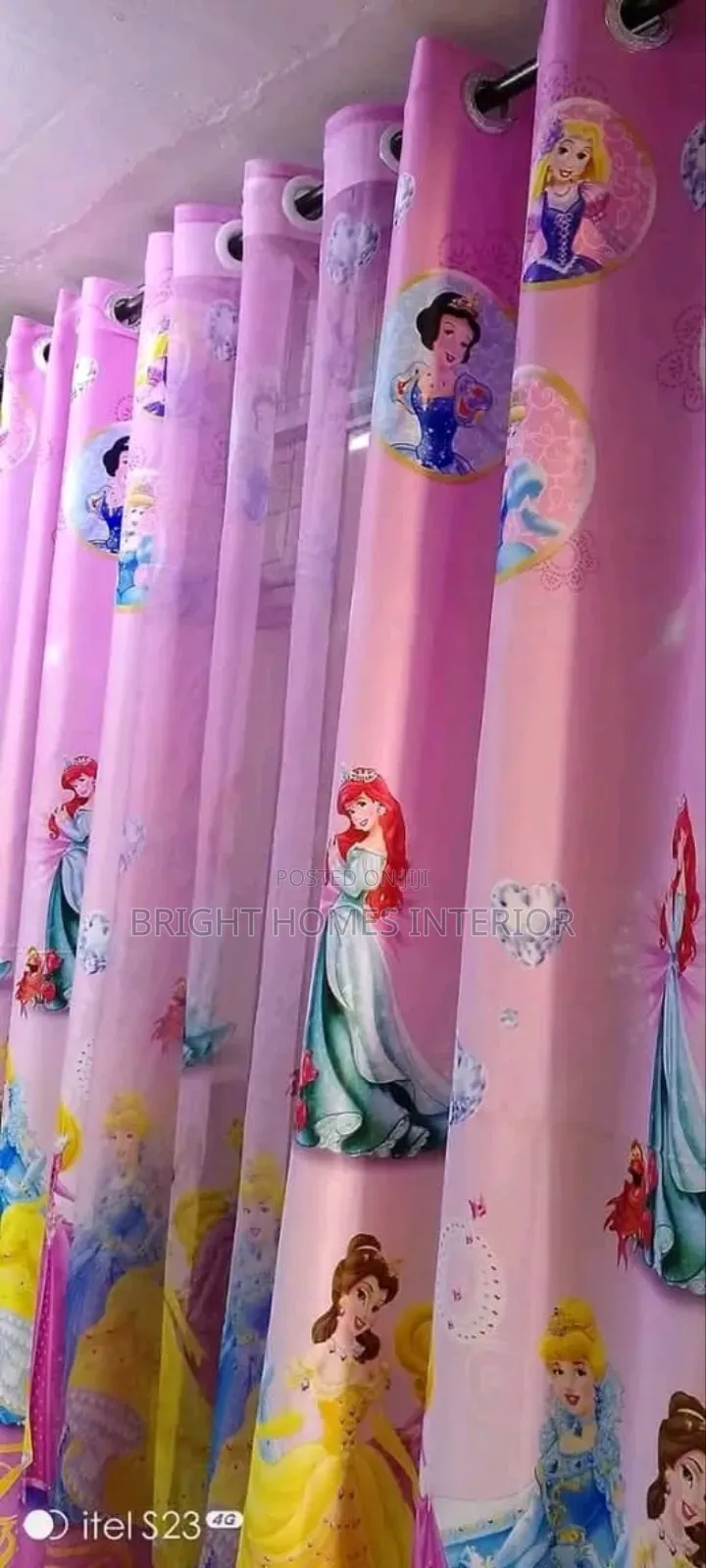 Cartoon Themed Kids Curtain