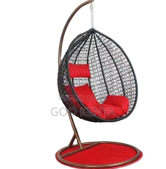 Home Chair; Rattan Steel Egg Chair for Garden and Balcony Furniture