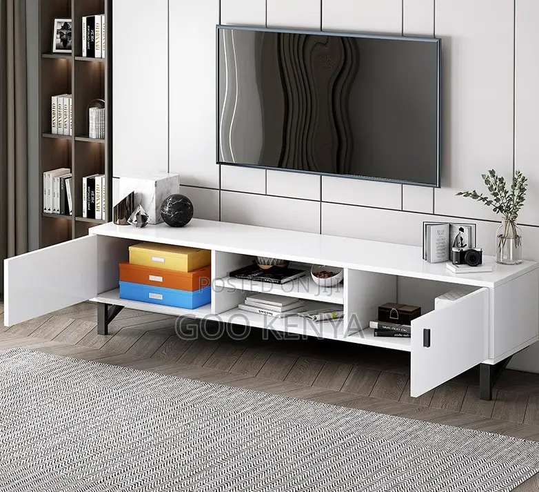 Home Tv Cabinet; Multi-Functional Wooden Tv Console With Showcasetable