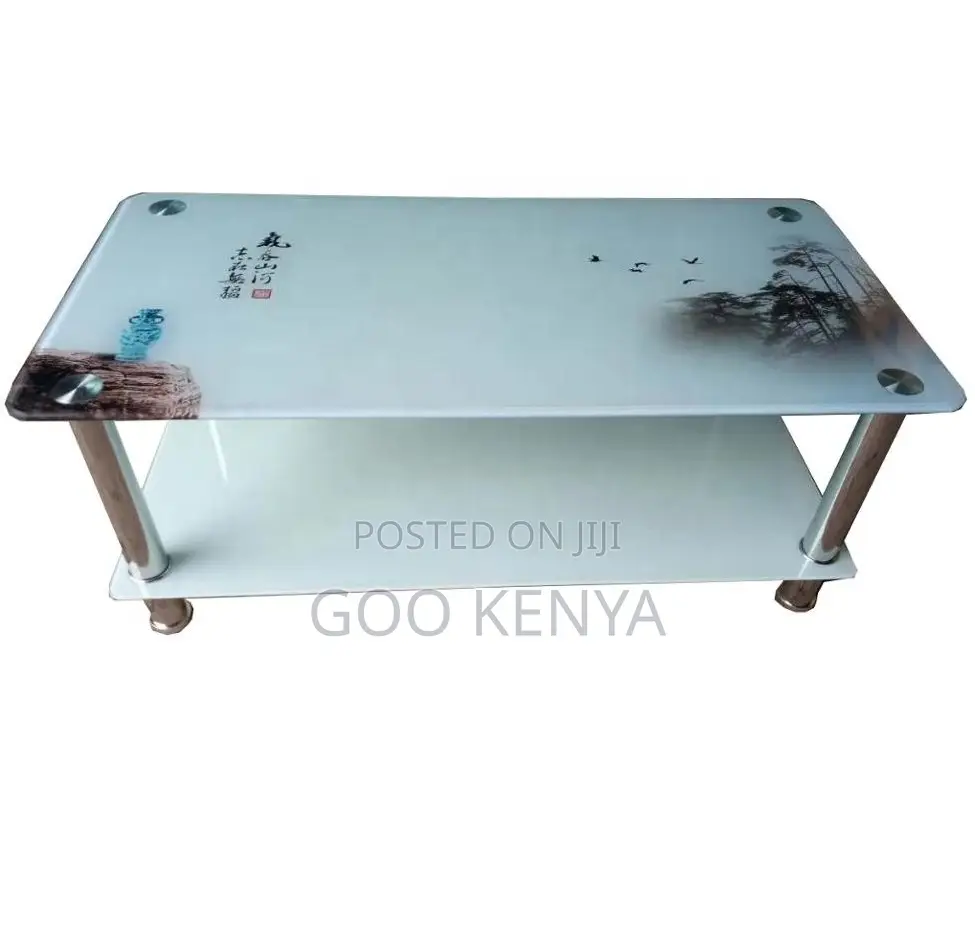 Home Table; Modern Colorful Glass Center Table for Living Room