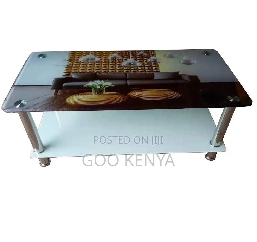 Home Table; Modern Colorful Glass Center Table for Living Room