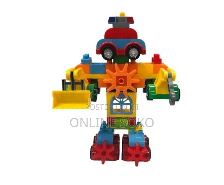 88pcs Kids Building Blocks Toy Set – Robot Vehicle Construction Kit