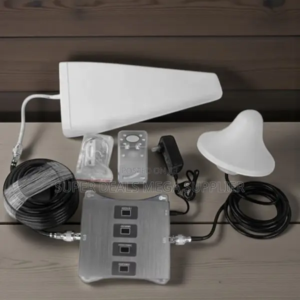 Four Band GSM Signal Repeater Amplifier Kit With Dual Antenna System