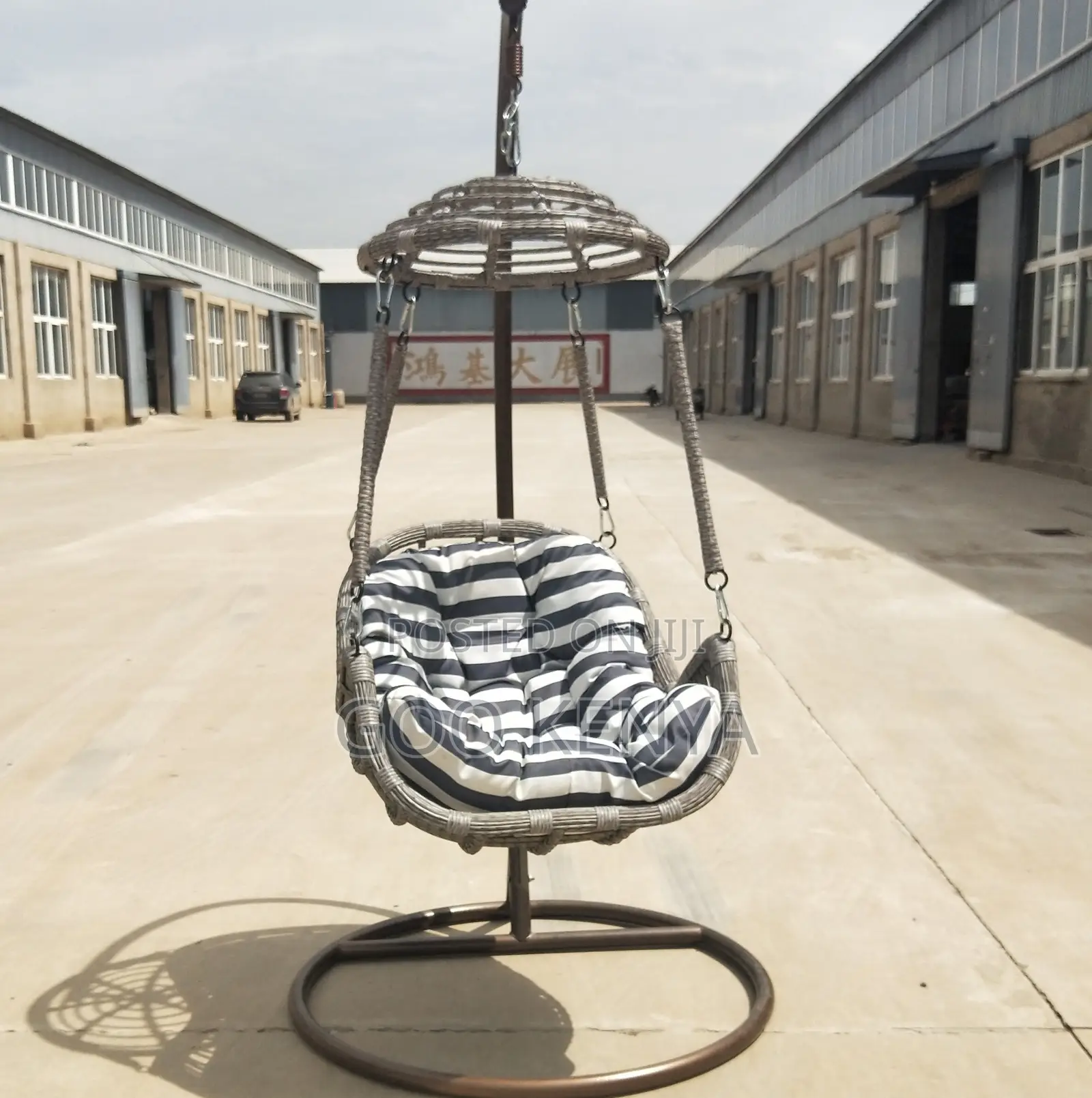 Home Chair; Outdoor Hanging Egg Chair With Motorized Swing