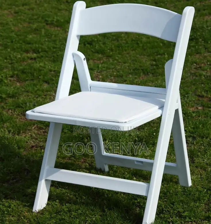 Home Chair; White Folding Outdoor Garden Wedding Banquet Chair