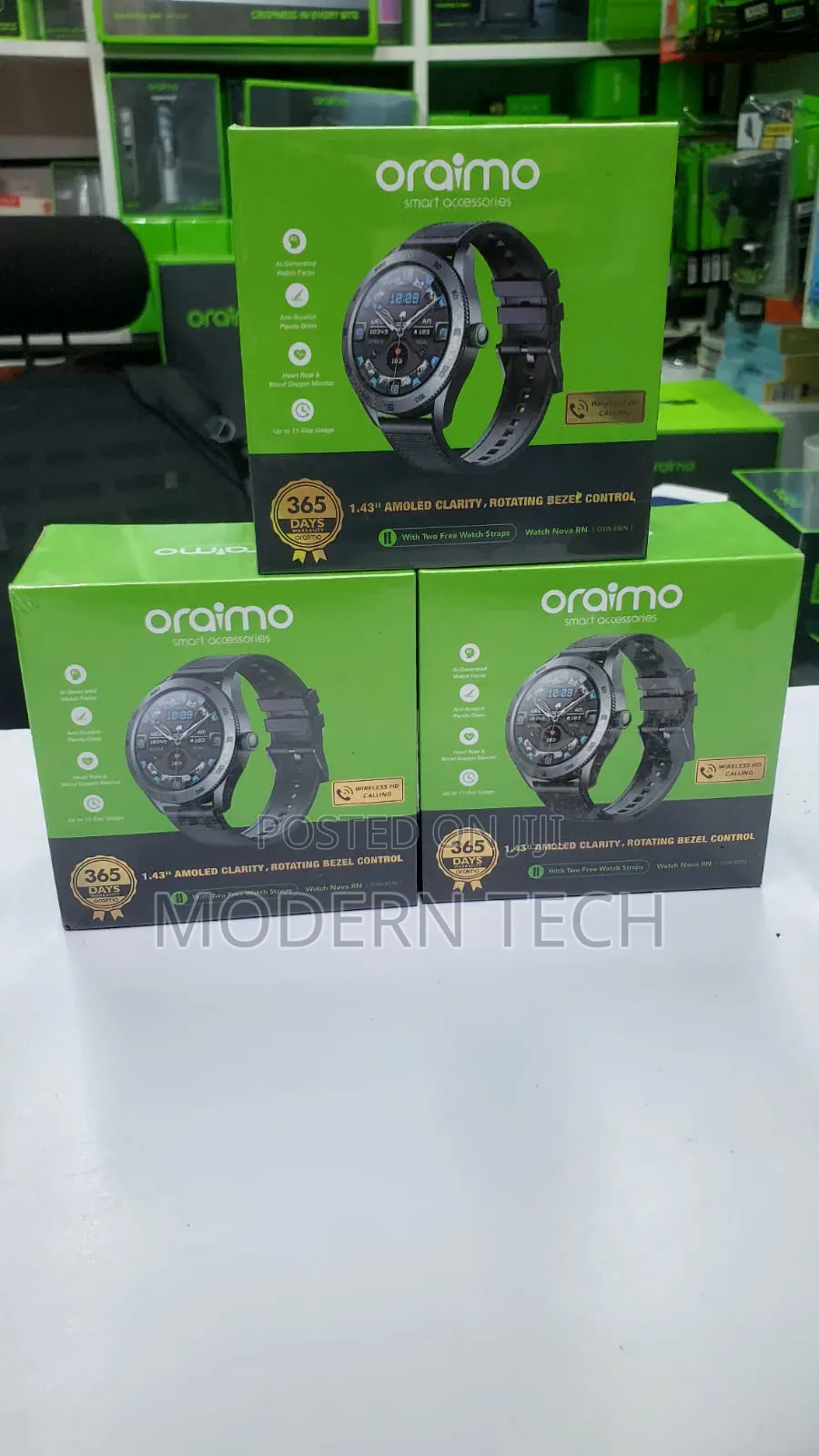 Oraimo Watch Nova Rn 1.43'' Amoled Smart Watch