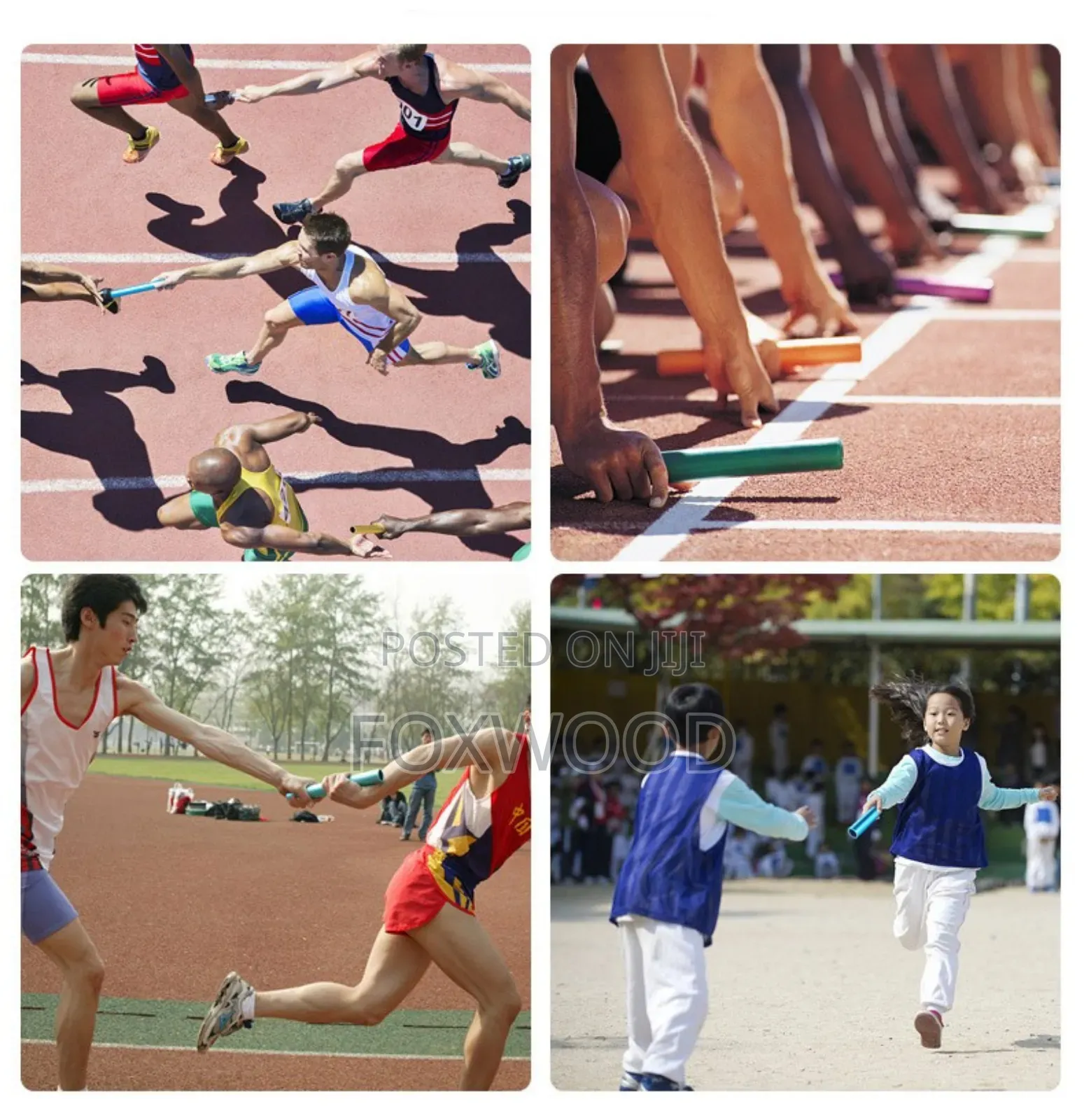 5pcs Relay Batons 30cm Length