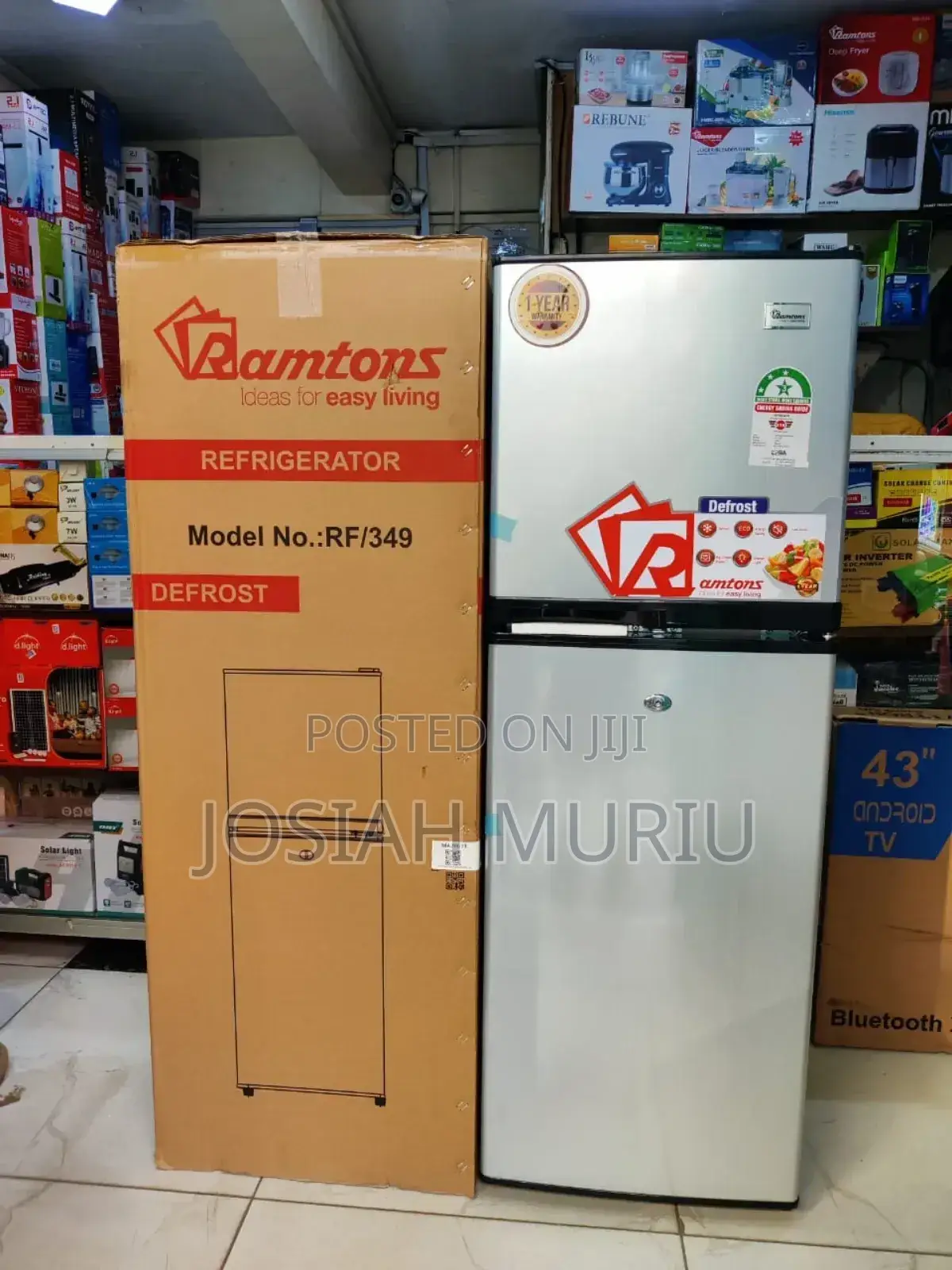 Ramtons Rf-349 138litres Double Door Refrigerator