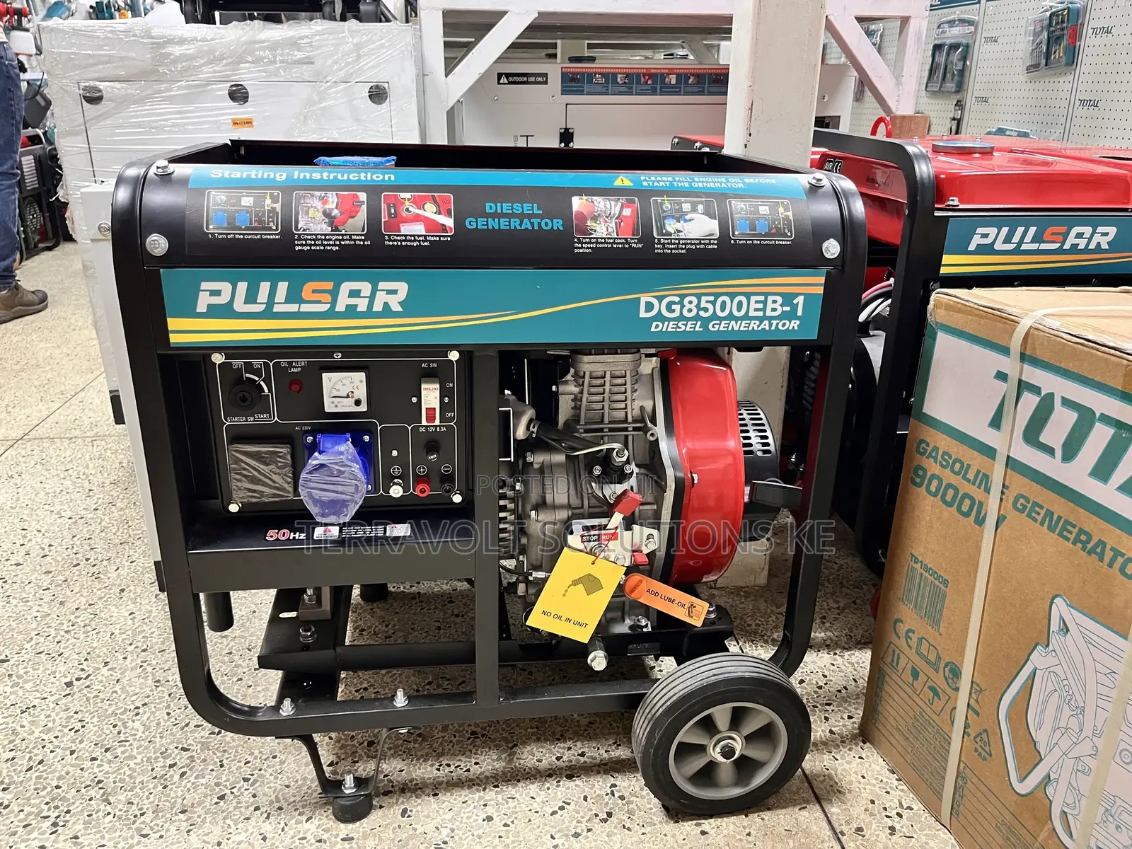 9.5kva Pulsar Portable Diesel Generator