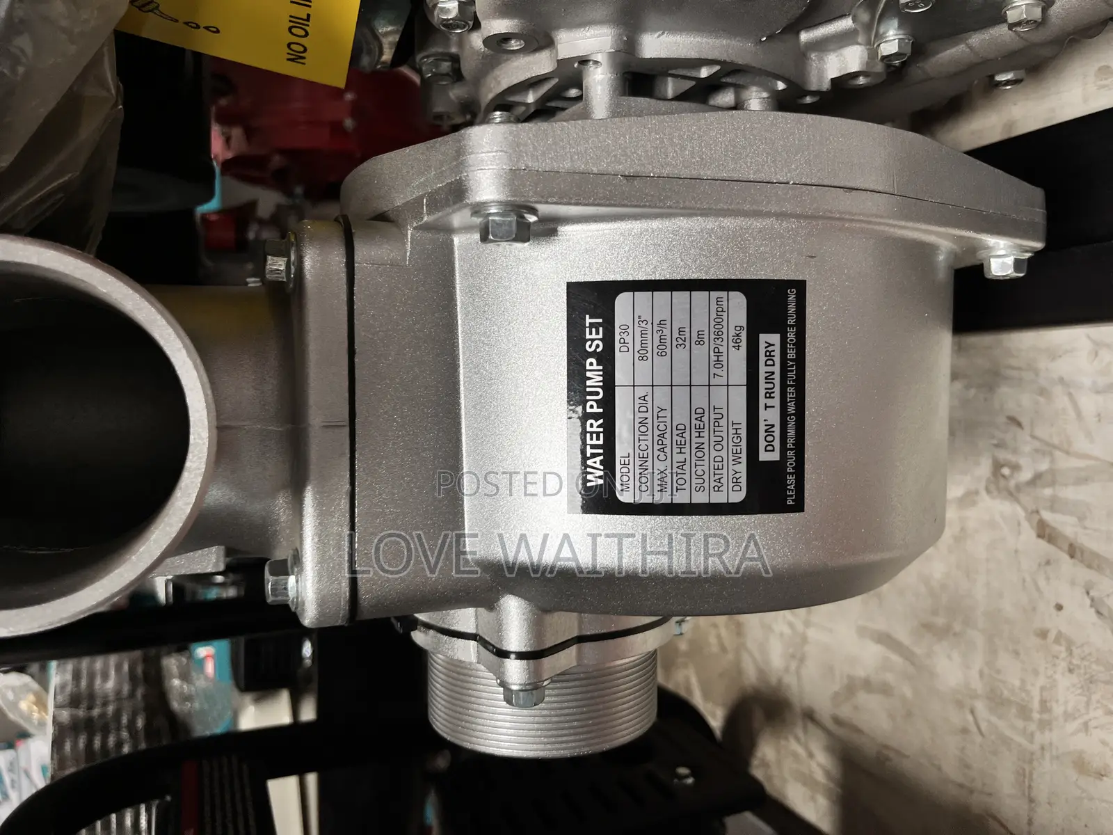 3inch Girasol 105m Head High Pressure Water Pu