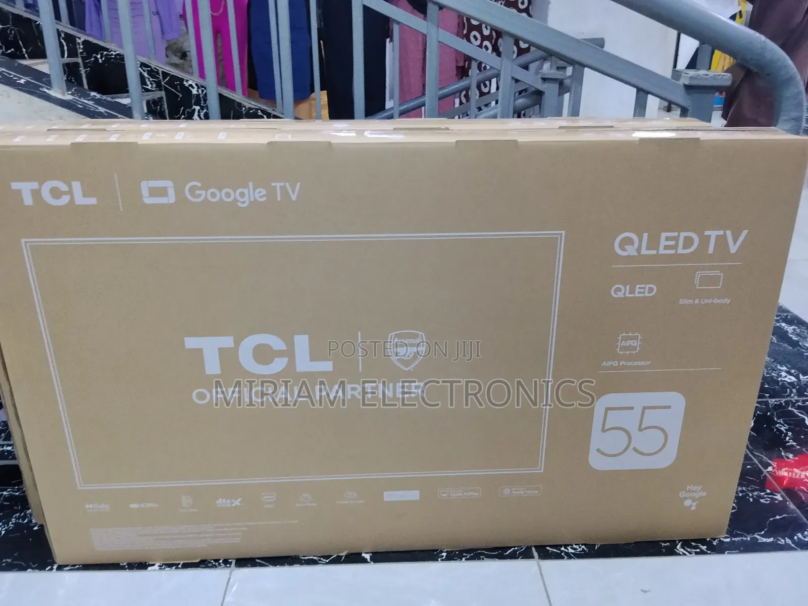 TCL 55′′ 55t6c Qled Smart Tv (New Model 2025)