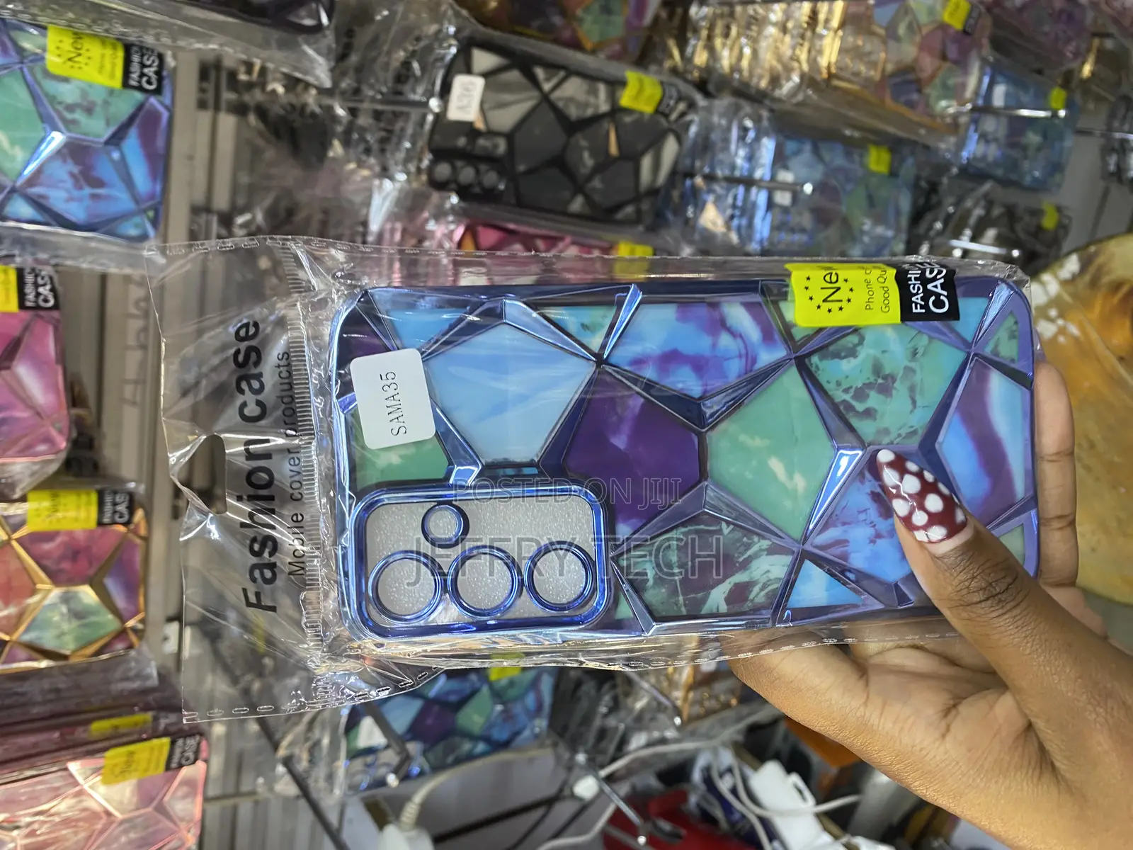Fifaa Glitter Sparkle Diamond Print Case for Samsung Galaxy A35 5g
