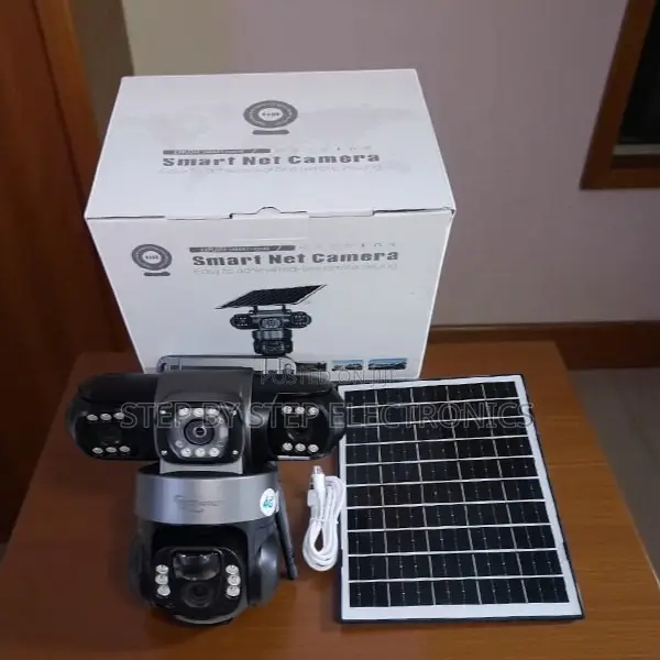 V380 Pro Solar 12mp 4g Triple Lens PTZ CCTV With Enhanced Connection