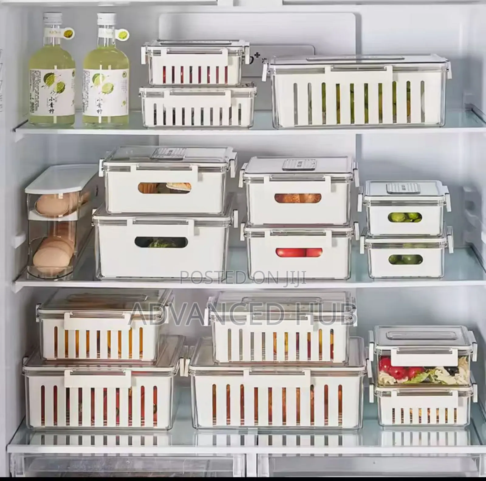 3pcs Stackable Food Storage Containers