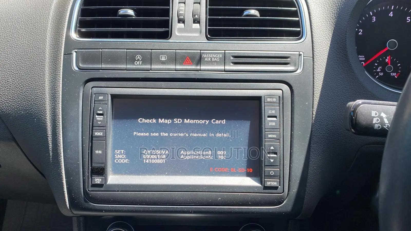 Vw Golf Radio Unlock Sd - Fix "Insert Map Sd" Restore Bluetooth