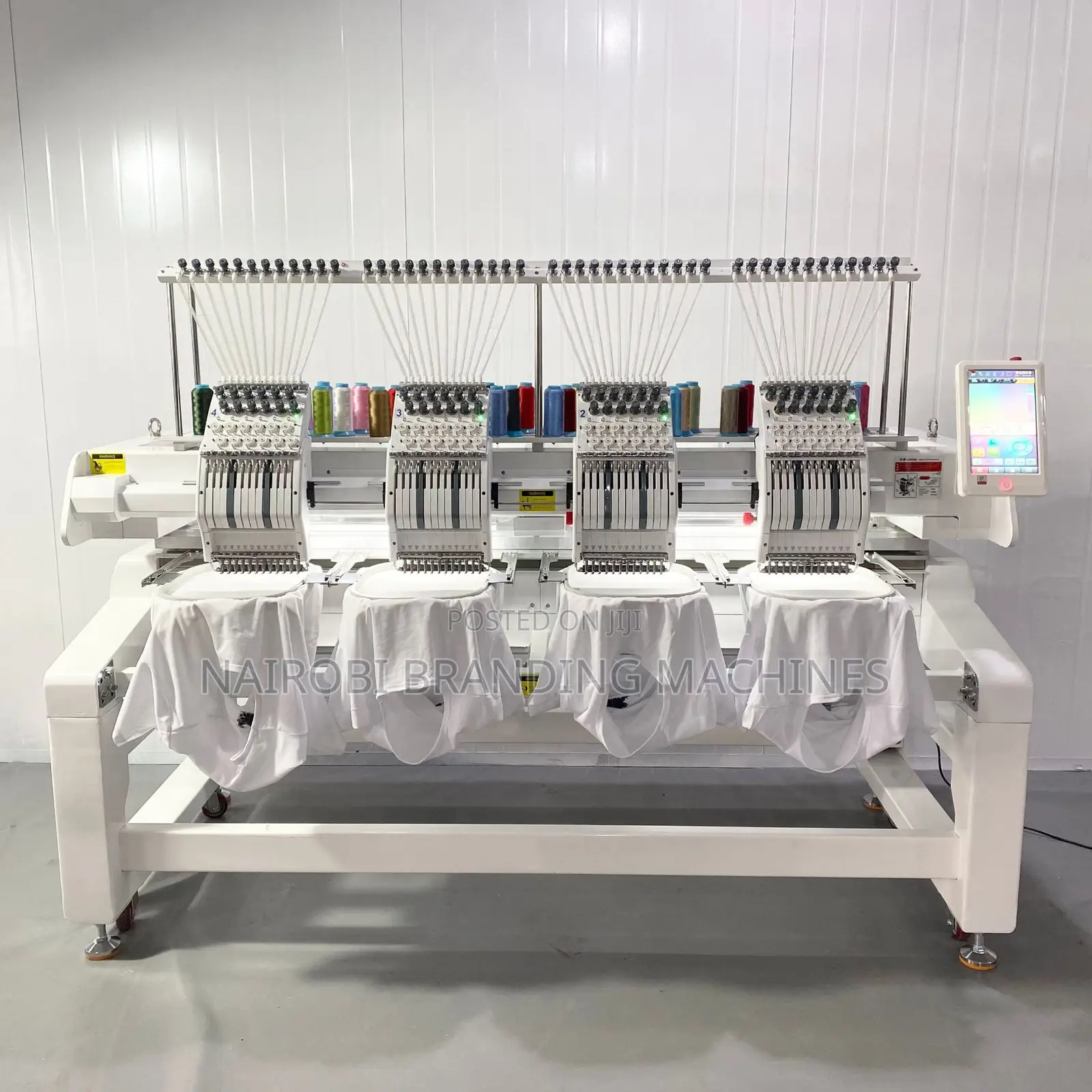 High Quality 4 Head Industrial Embroidery Machine 12 15 Needles