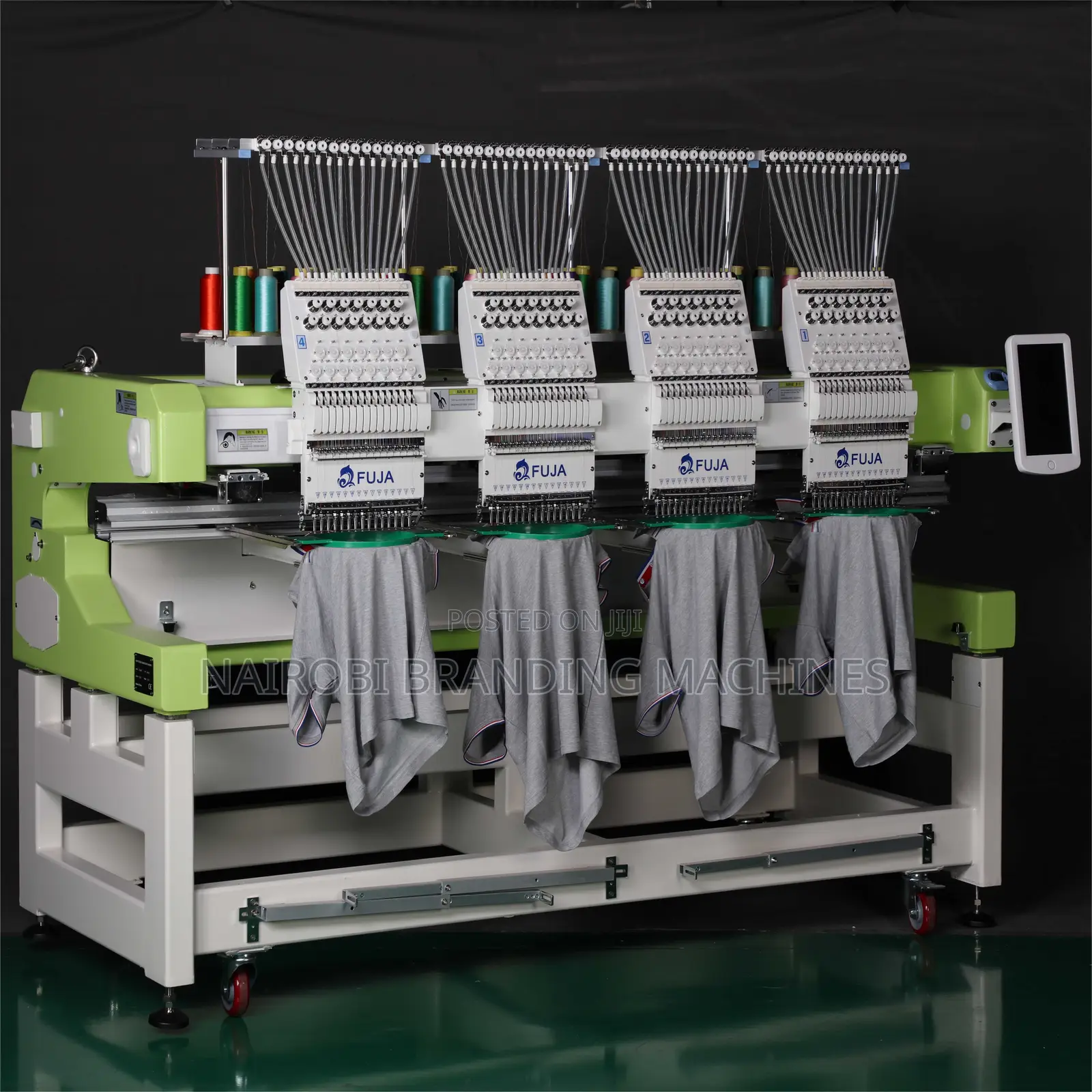 4 Heads 12 Needles Embroidery Machine for T-Shirt/Cap /Logo Design