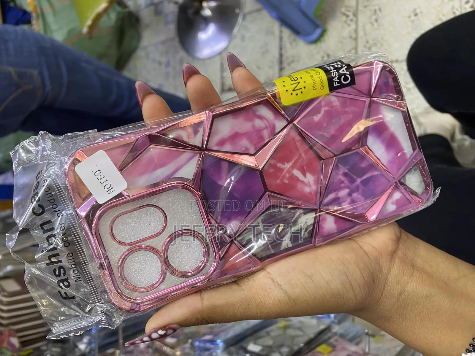 Kessihe Marble Gradient Diamond Glitter Cover for Infinix Hot 50i