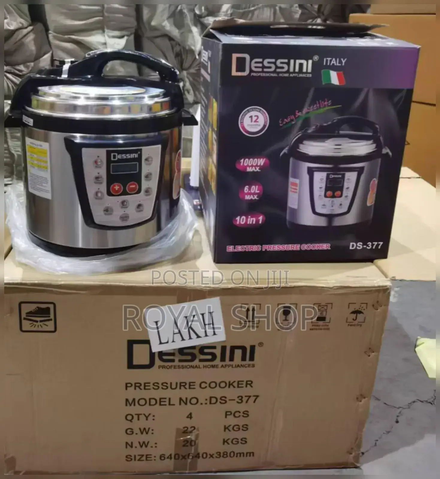 Dessini Electric Pressure Cooker 6lts
