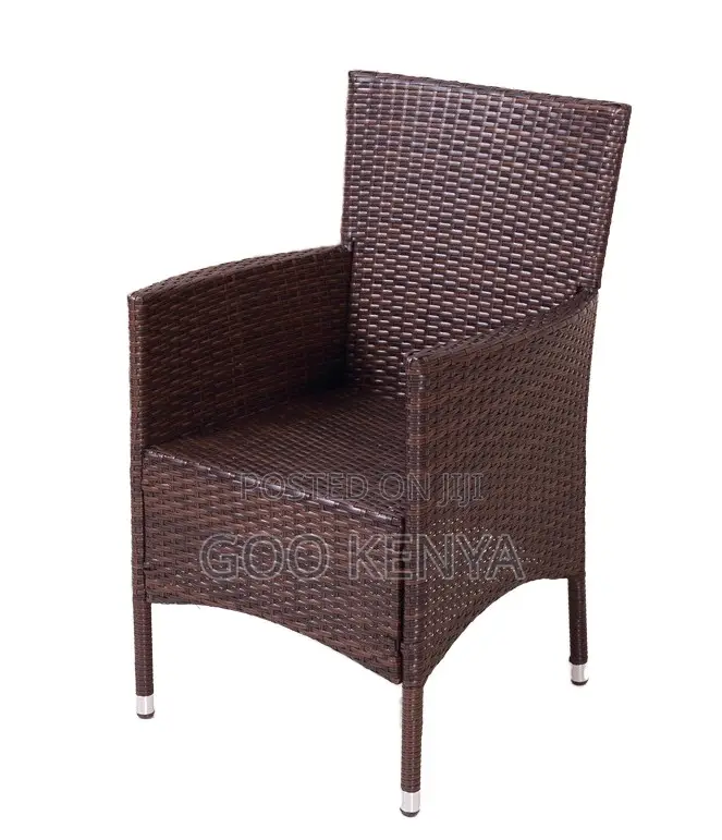 Home Dining Set; Weather-Resistant Outdoor Rattan Round Bistro Set