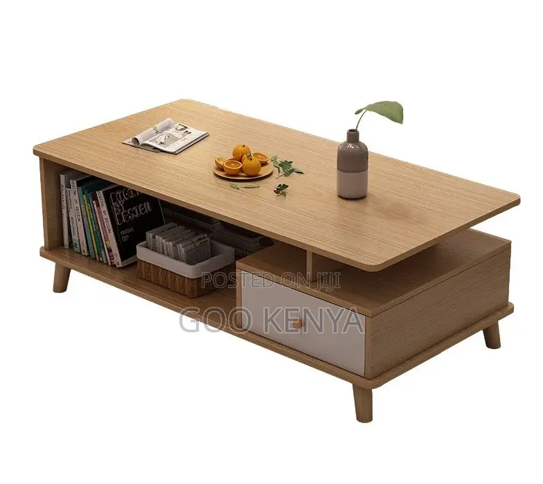 Home Table; Nordic Coffee Table for Home Interiors, Wood-Leg Design