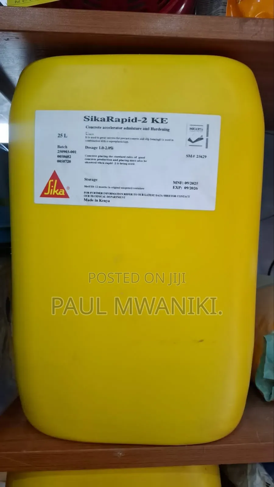 Sika Rapid - 2 Concrete Accelerator Admixture And Hardening
