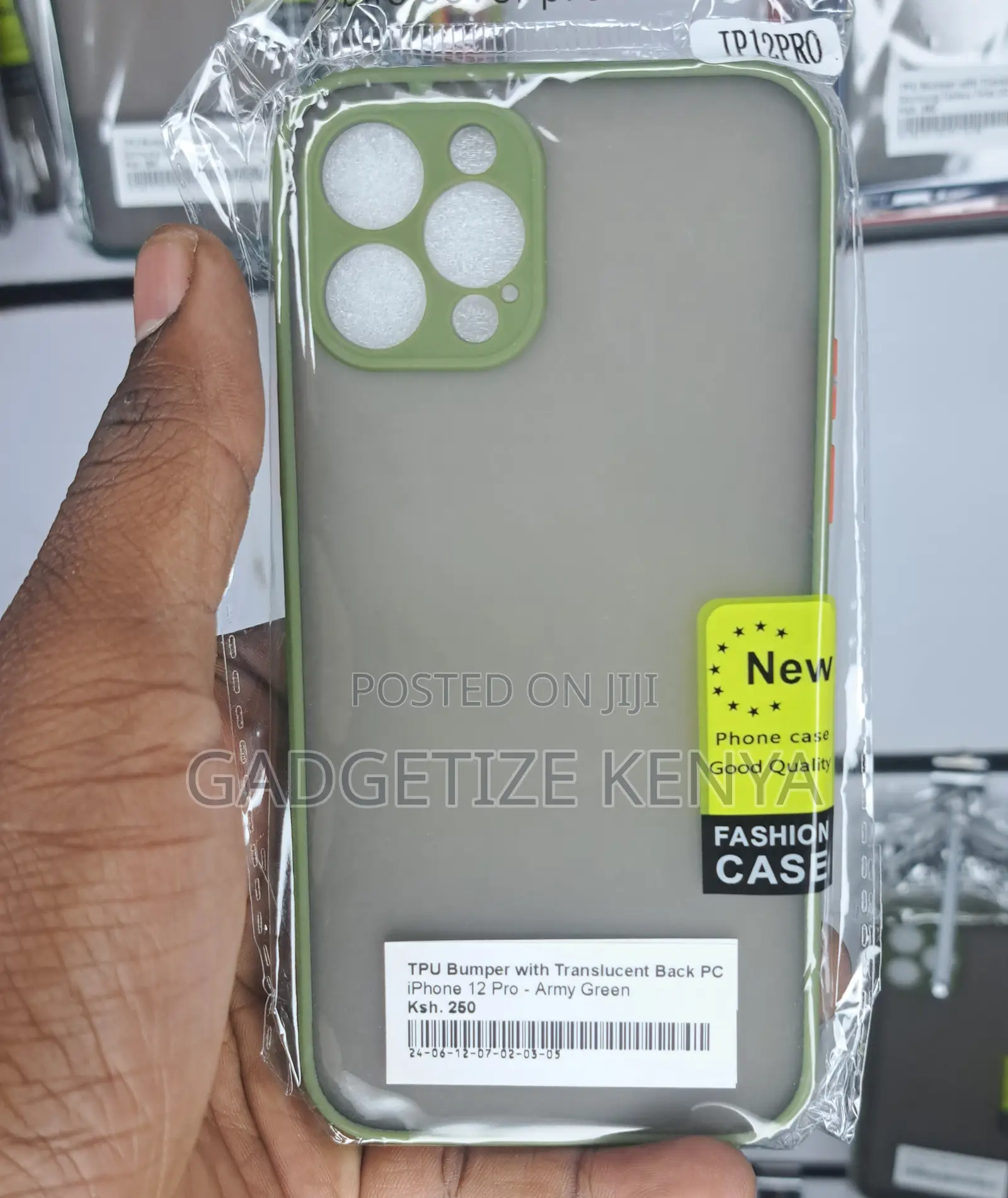iPhone 12 Pro Tpu Bumper With Translucent Back Pc Case