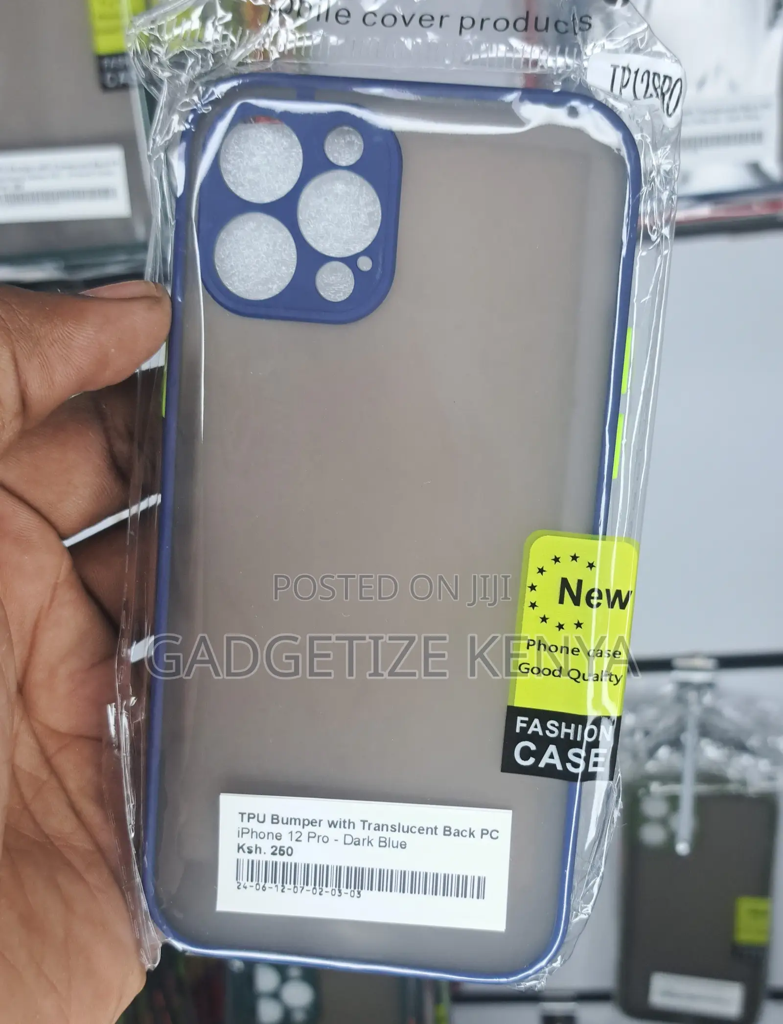 iPhone 12 Pro Tpu Bumper With Translucent Back Pc Case