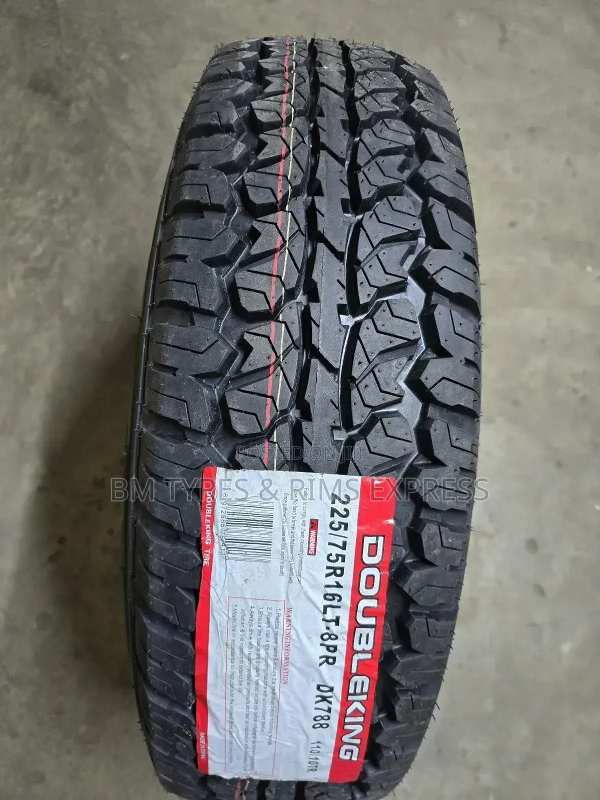 225 /75 R16 Doubleking Tyres (All Terrein) Commercial.