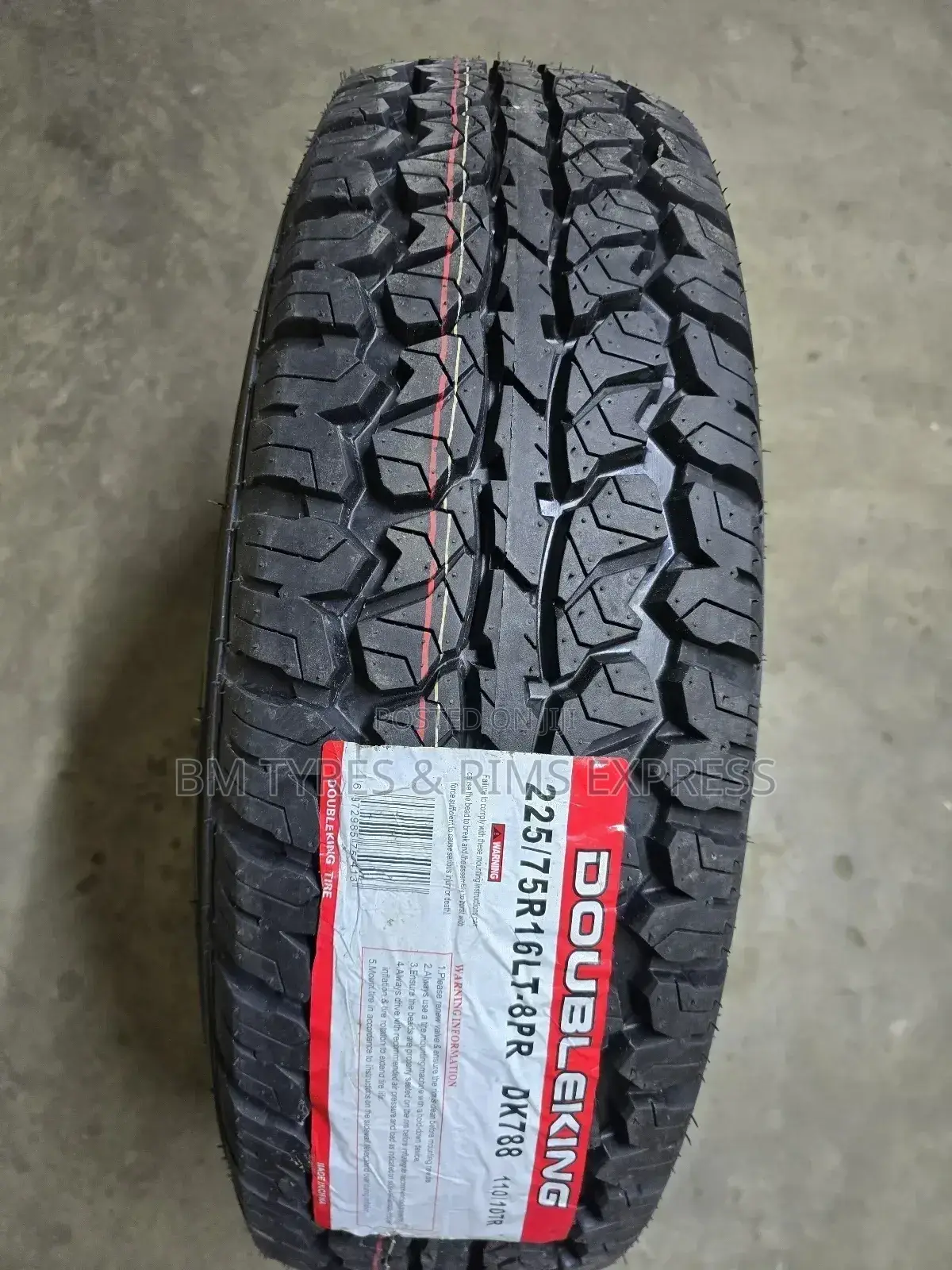 225 /75 R16 Doubleking Tyres (All Terrein) Commercial.