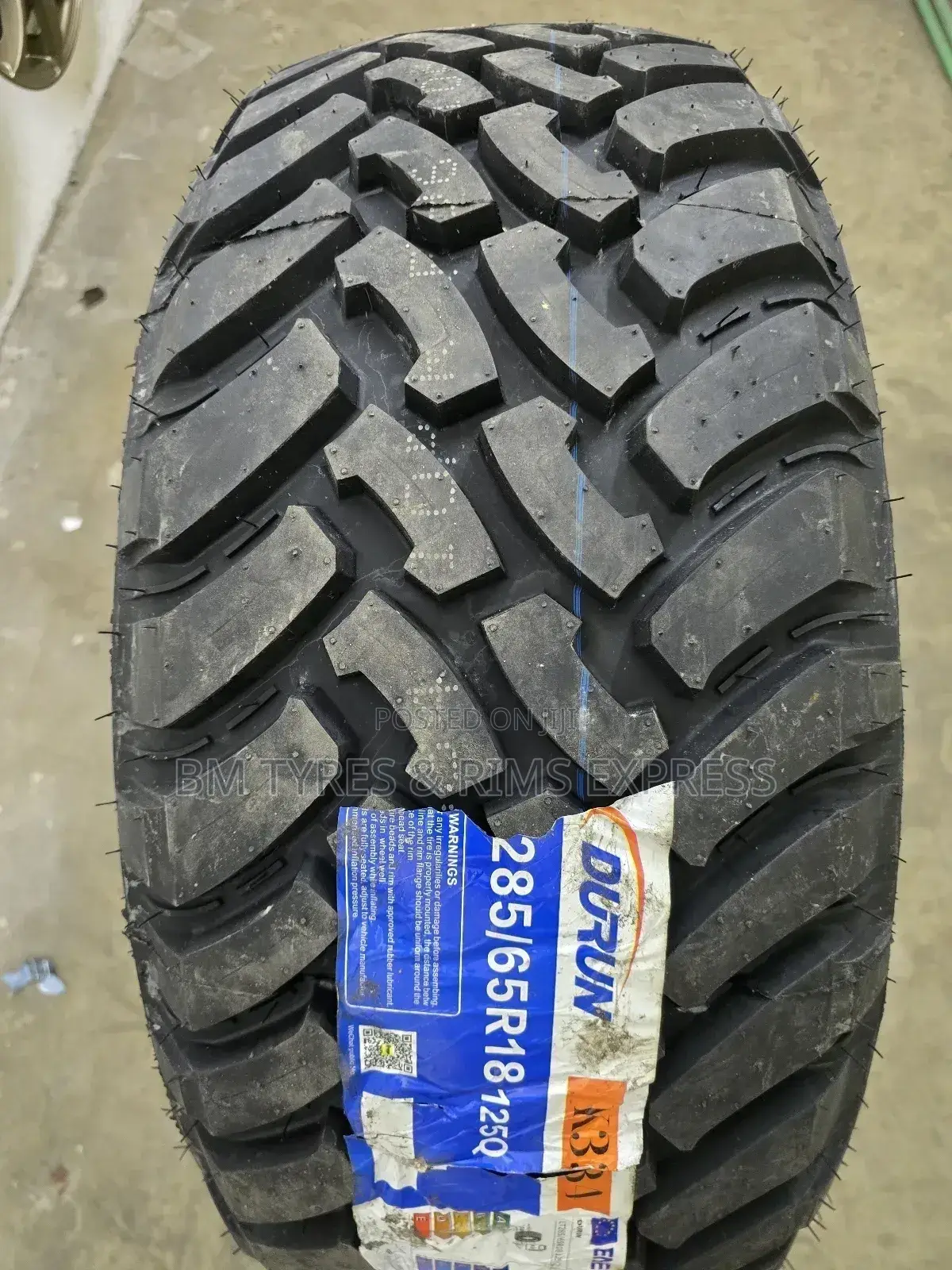 285 /65 R18 Durun Tyres (Mud Terrein).