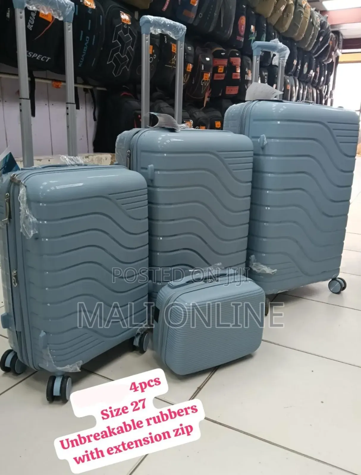 4-Piece Spinner Luggage Set Expandable Suitcases Travel Bags 27 Inch