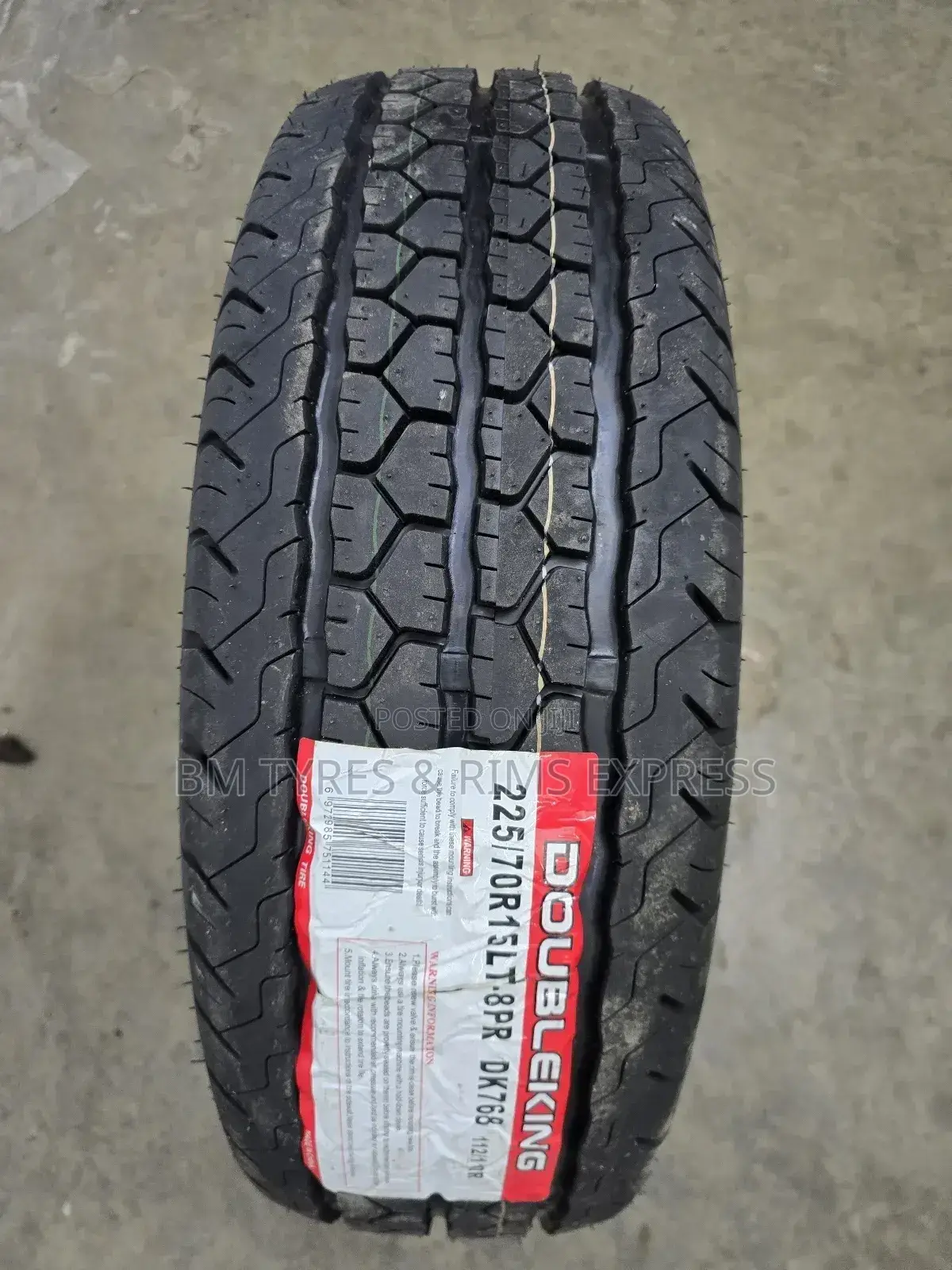 Lt 225 /70 R15 Doubleking 8ply(Commercial)