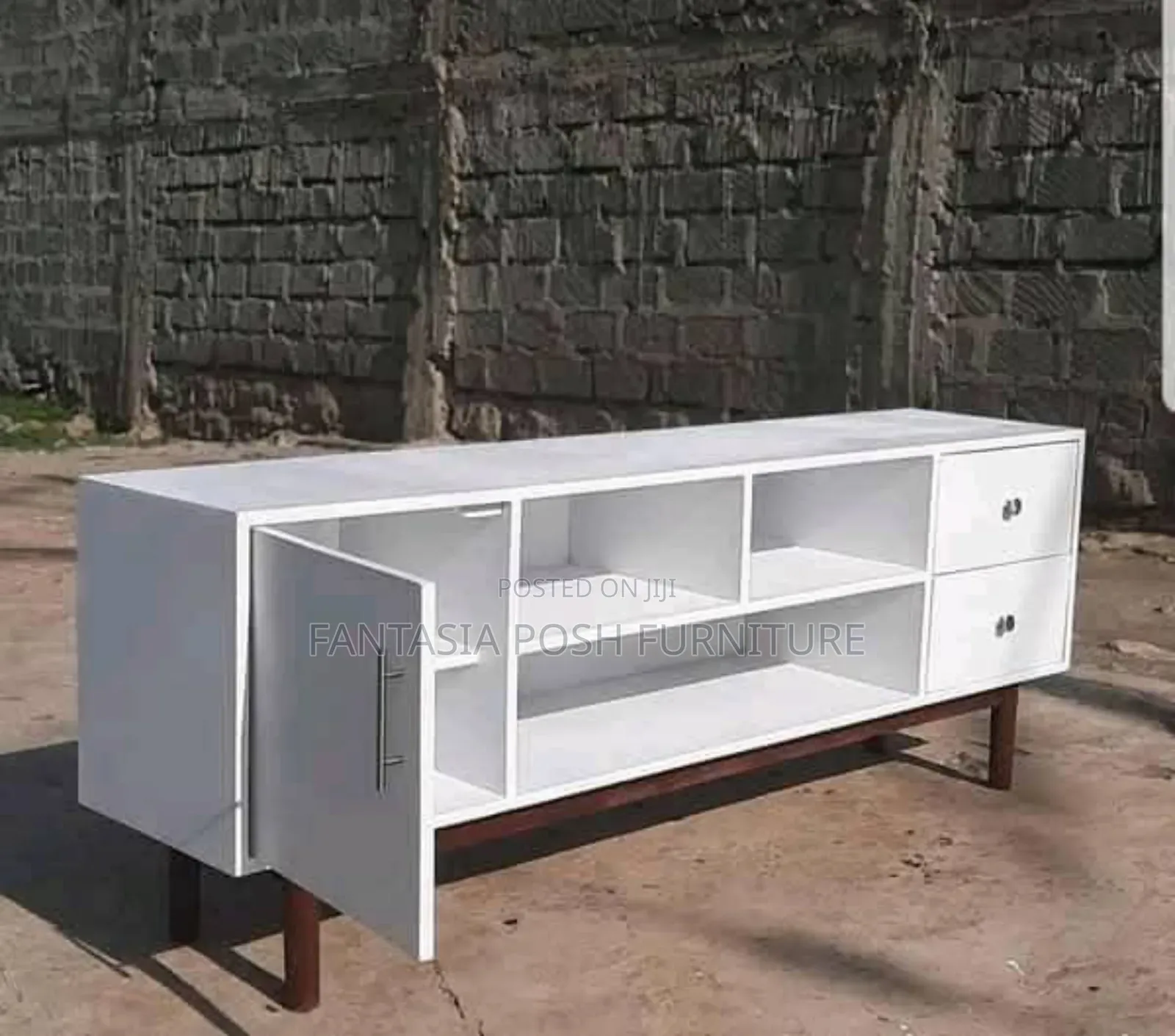 Modern White Wooden Tv Stand