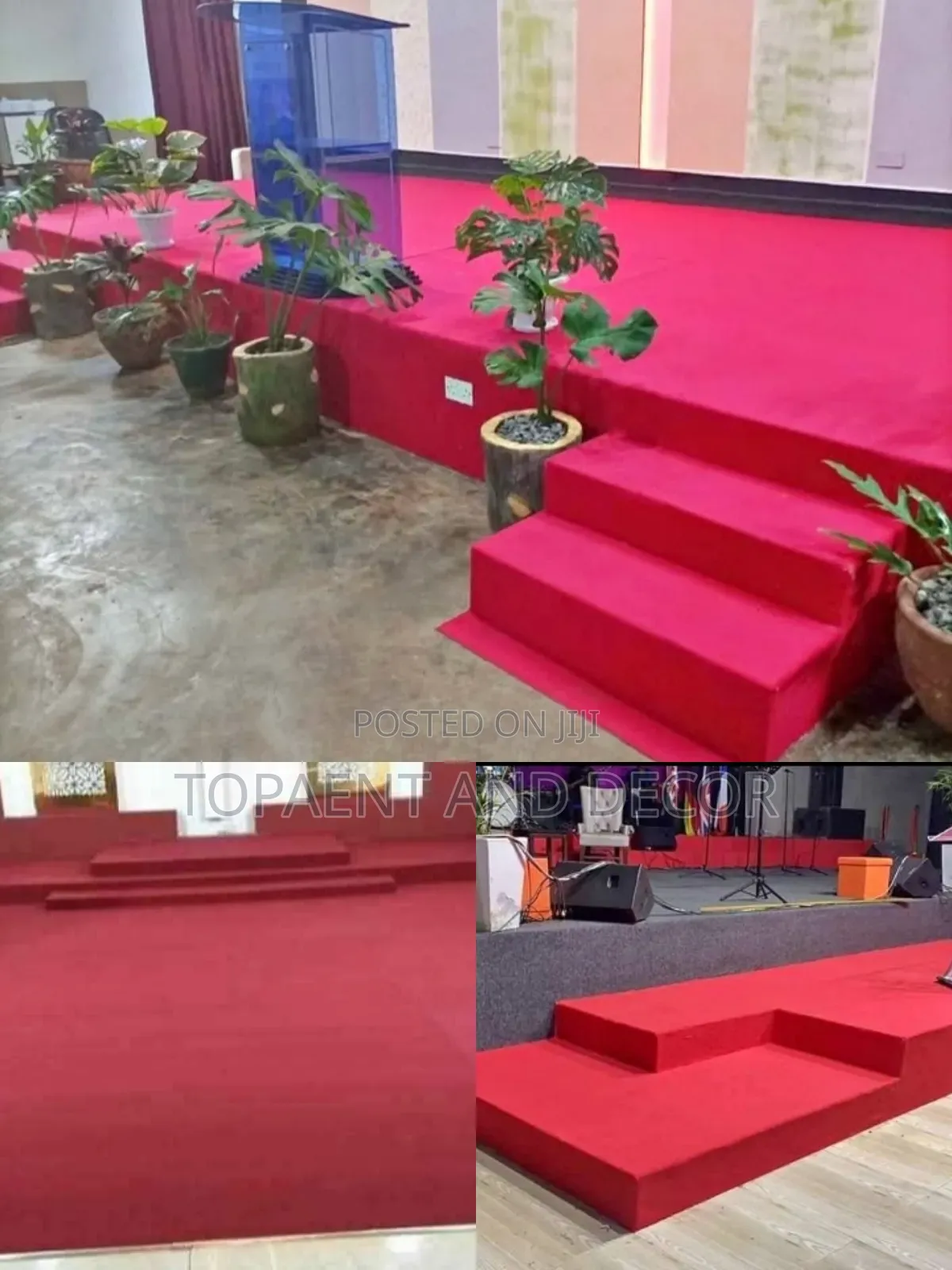 Soft Wall to Wall Carpet for Cozy Church Pulpit