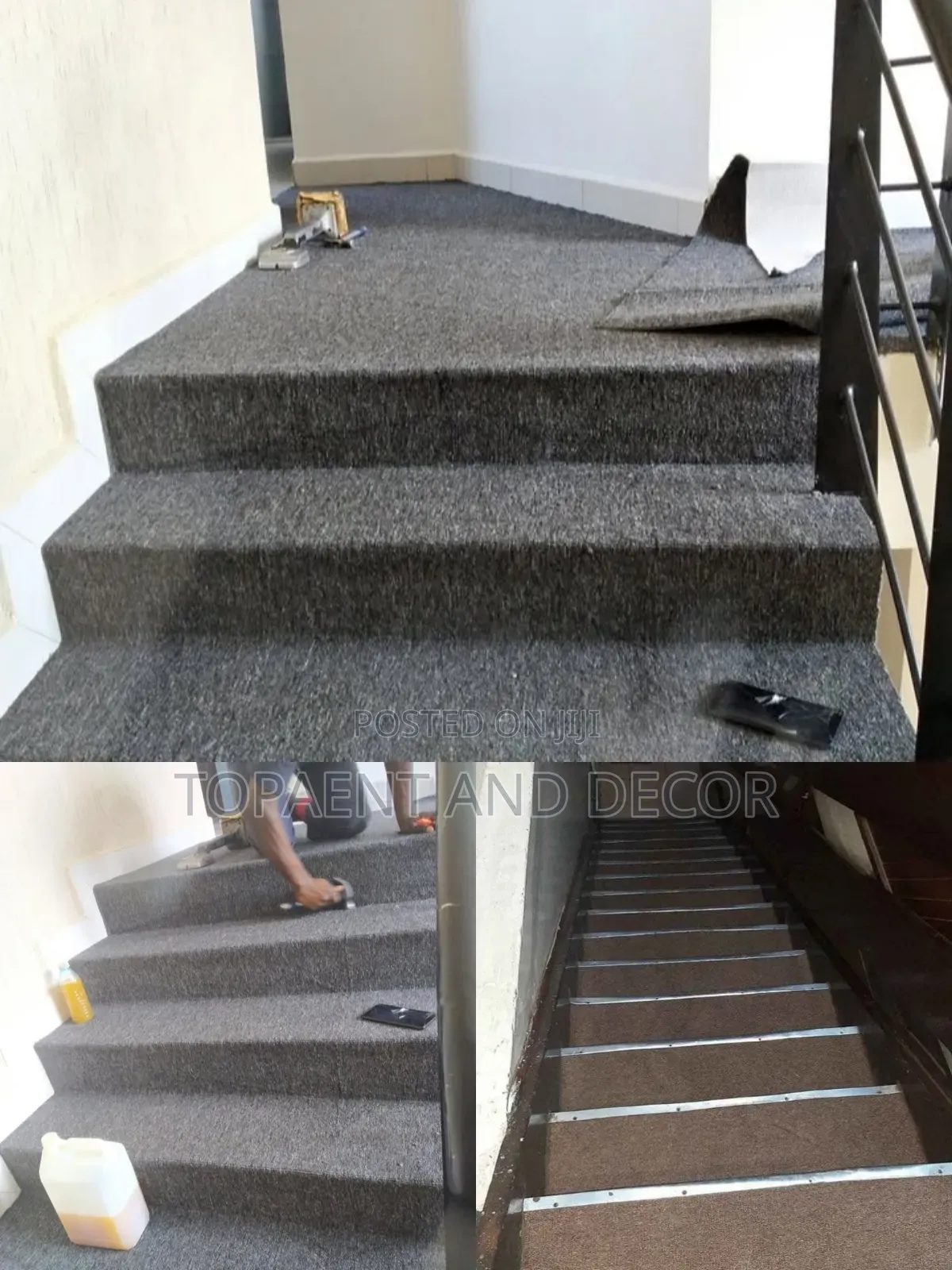Classic Home Stairs Installed Wall to Wall Carpet