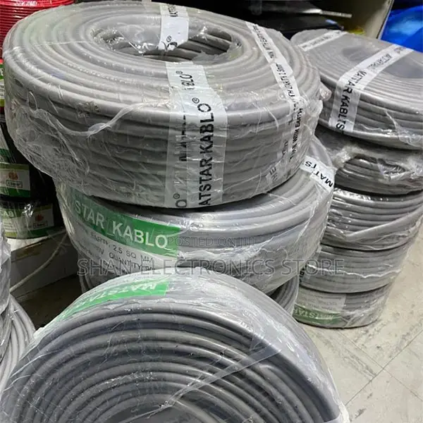 Grey 2.5mm Twin Earth Cable 90 Meters Electrical Wiring Cable