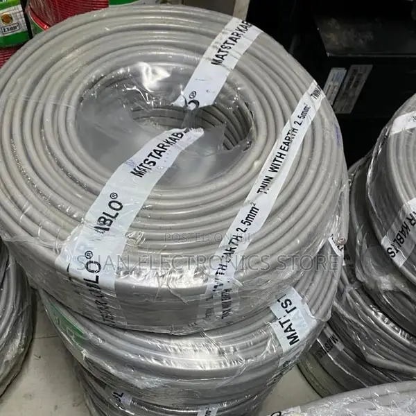 2.5mm Twin and Earth Grey Electrical Cable Wire Lights
