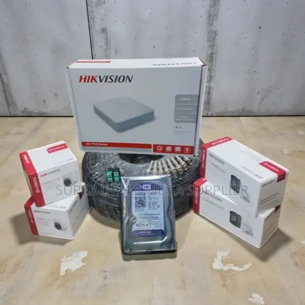 4 Hikvision 1080p Full Hd Security Cameras Kit With Motion Detection