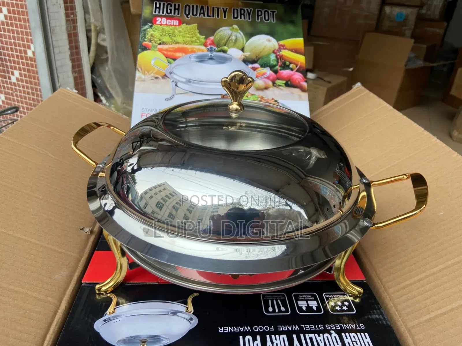 Golden Chaffing Dishes Are Available