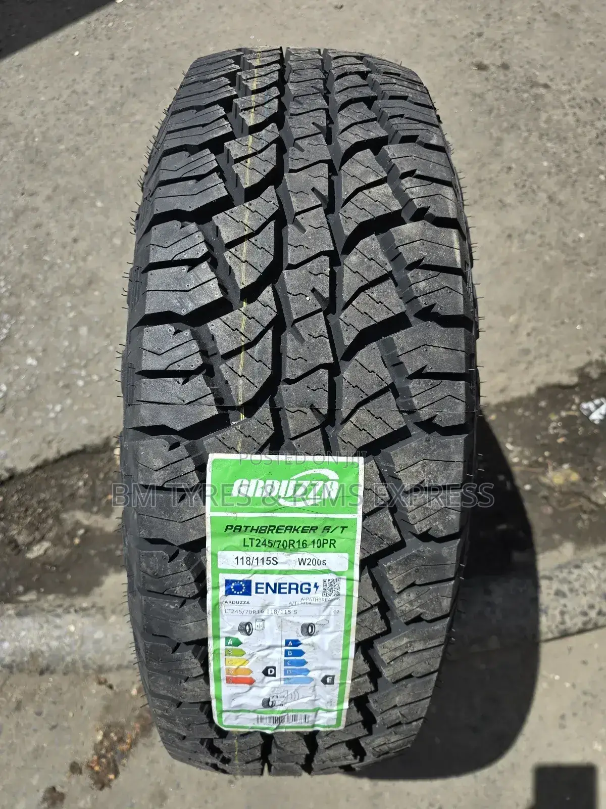 245 /70 R16 Ardduzza Tyres (All Terrein) Commercial.