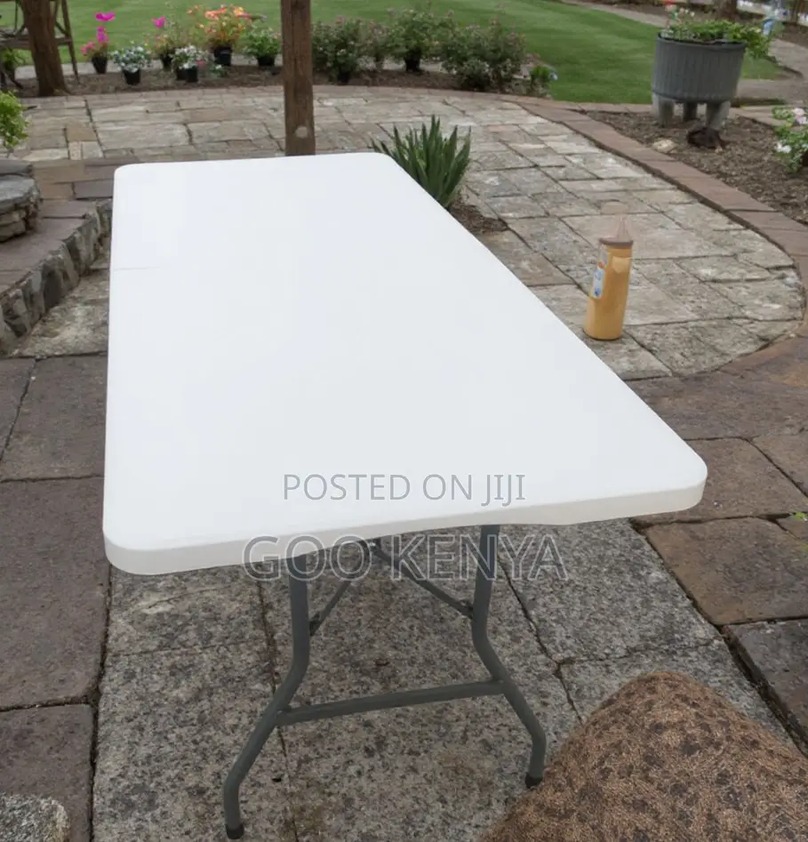 Home Table ;Ultradurable Portable Heavy-Duty Folding White Table