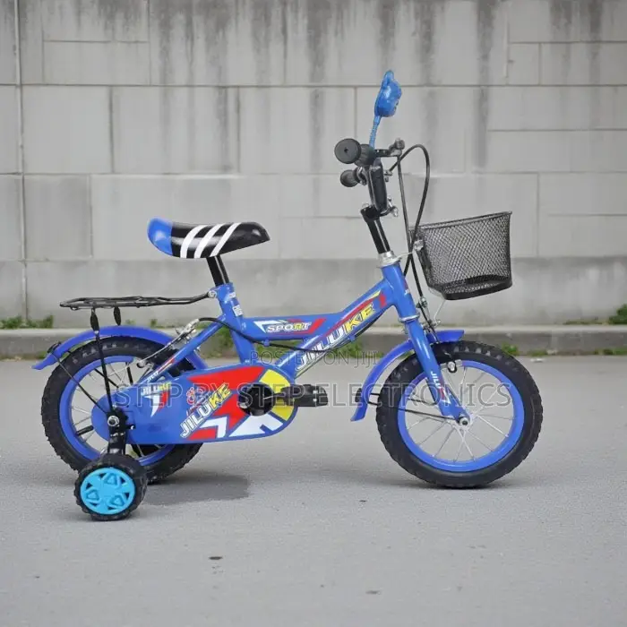 12 Inch Kids Bike Sturdy Frame Fun Safe Cartoon Design Training Wheels