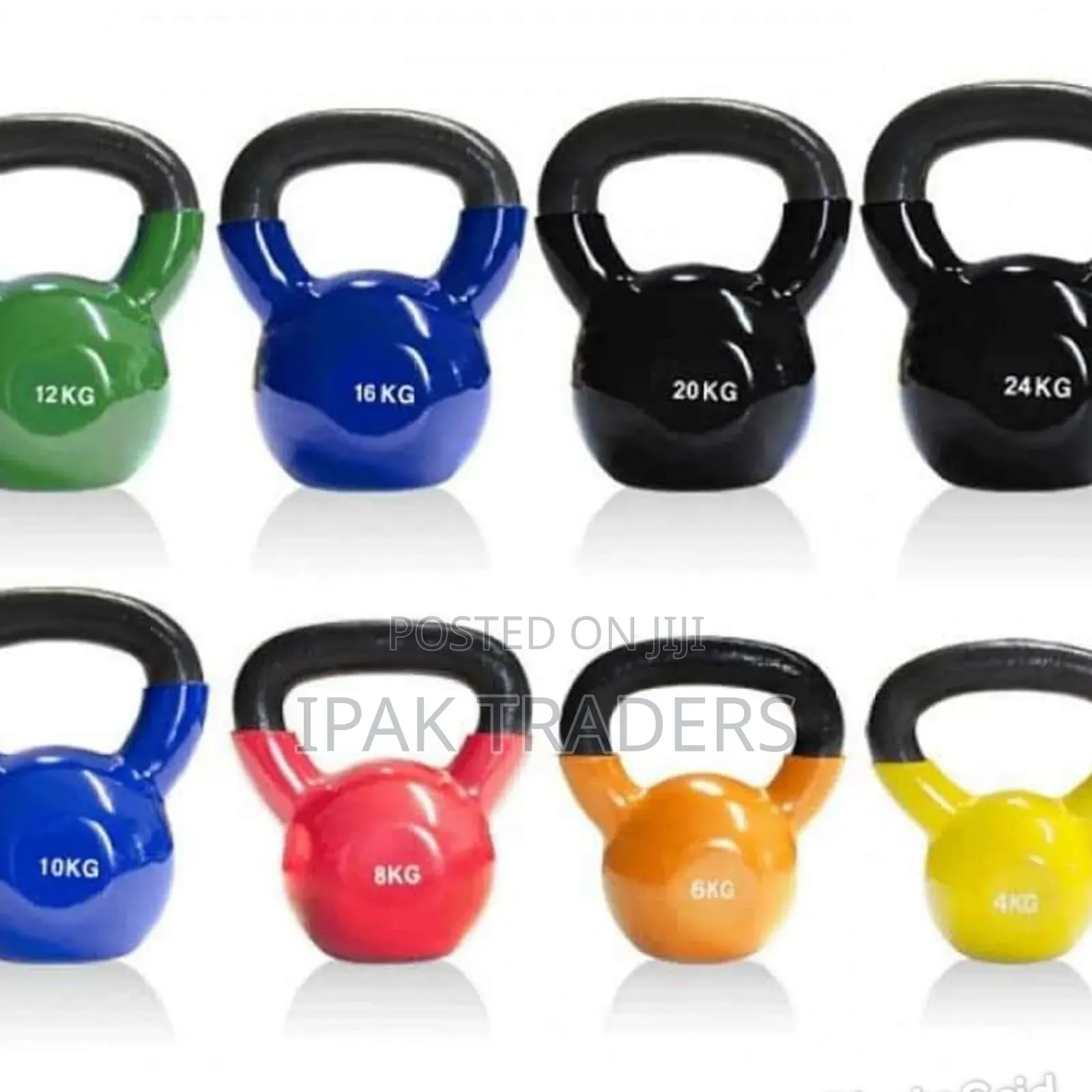 Vinyl Coated Kettlebells; Weight Calibrated With Comfortable Grip