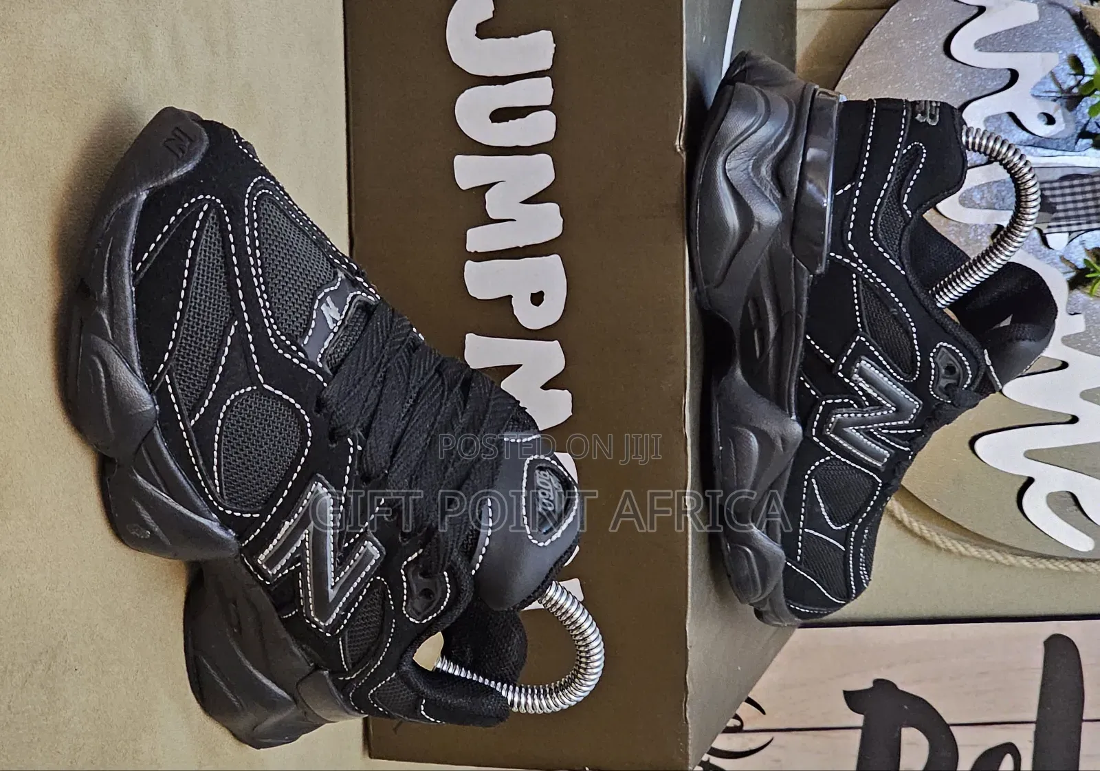 New Balance 9060 Sneakers Shoes For Kids In Black Color