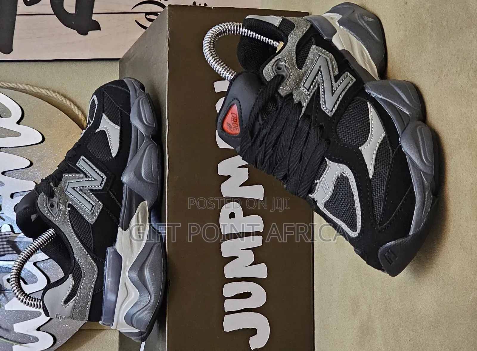 New Balance 9060 Sneaker Shoes For Kids In Black Grey Color Way