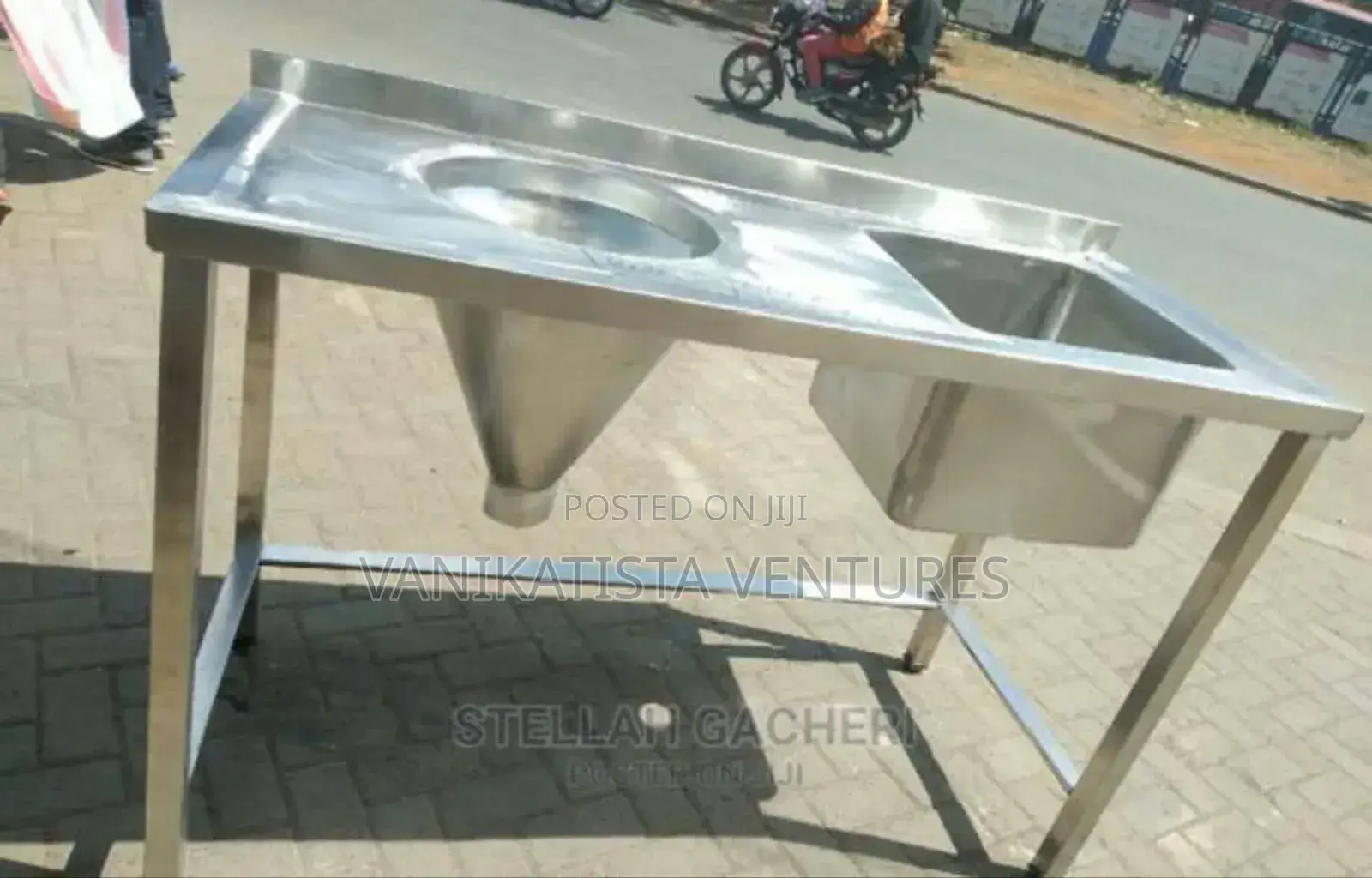 Stainless Steel Sluice Sink – Hospital Lab Use