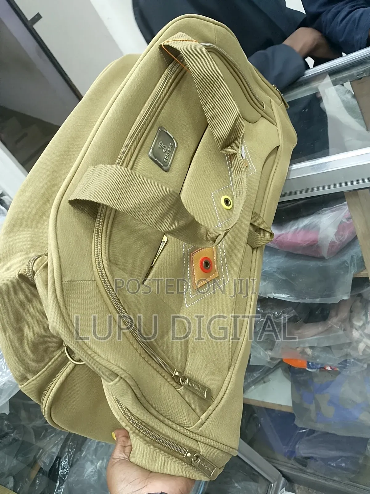 Canvas Ankara Bag