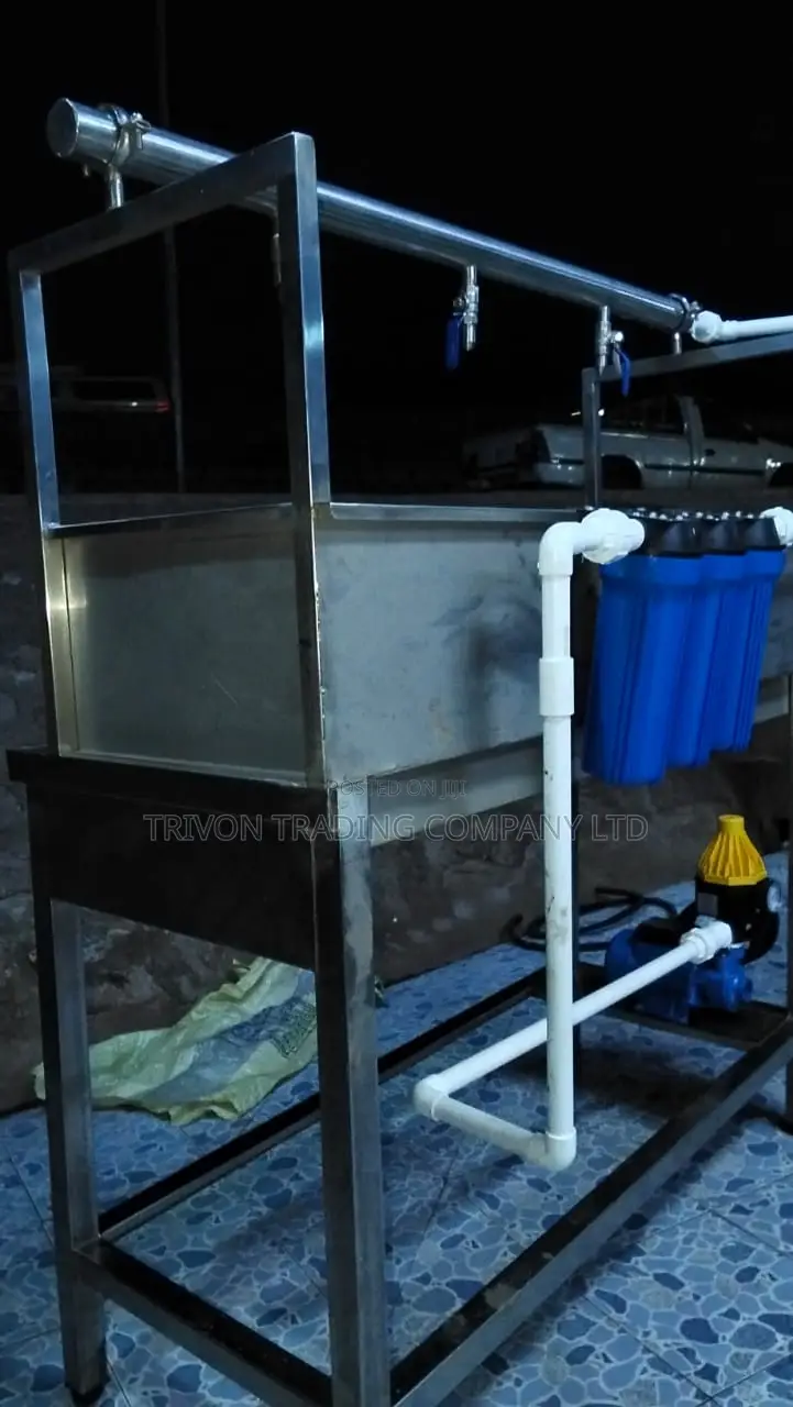 Commercial 3-Tap Water Filling Station + Pump + Uv | Kenya